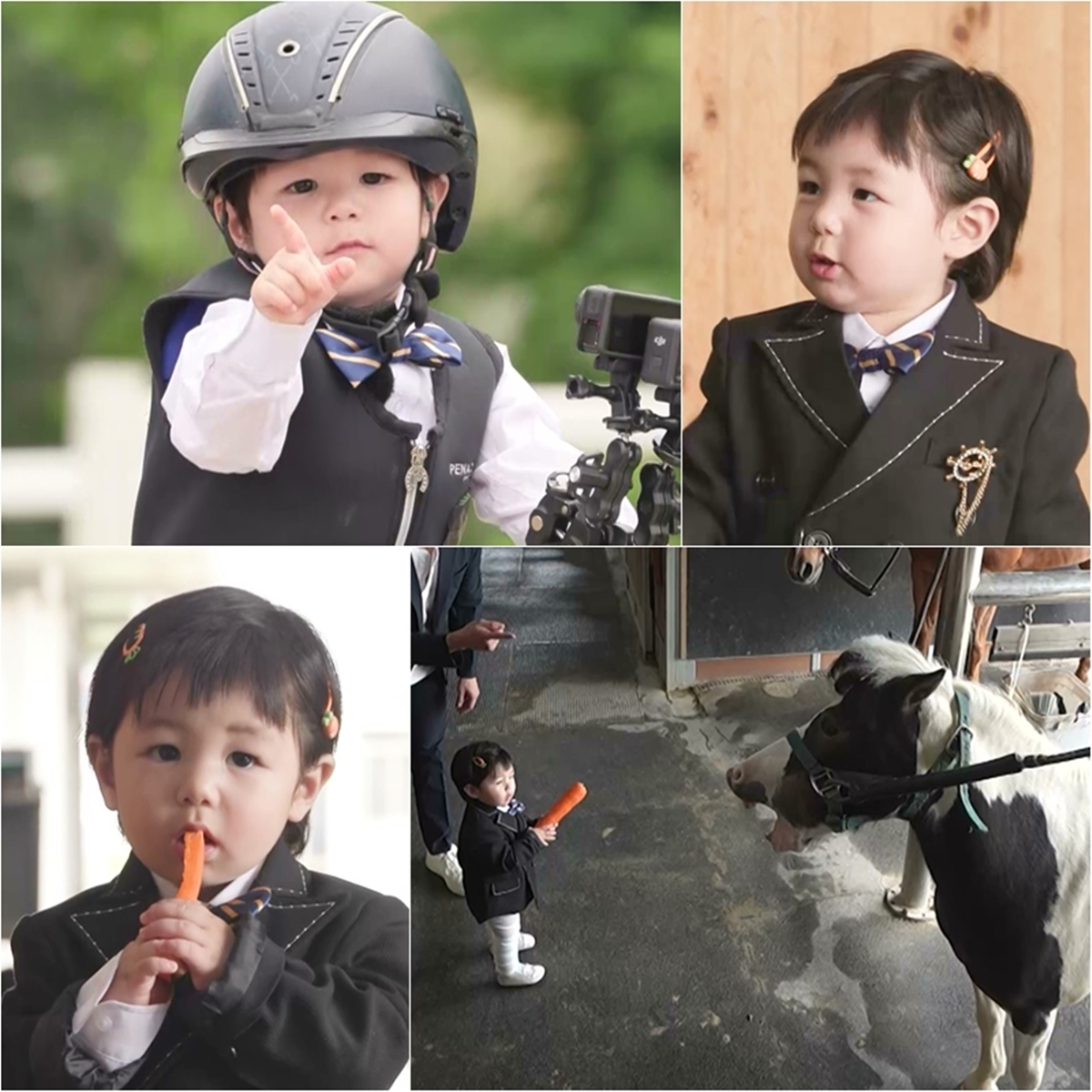 슈퍼맨이 돌아왔다 627회 하루, “우와! 디따 크다!” 포니 앞 ‘아기 기수’ 변신